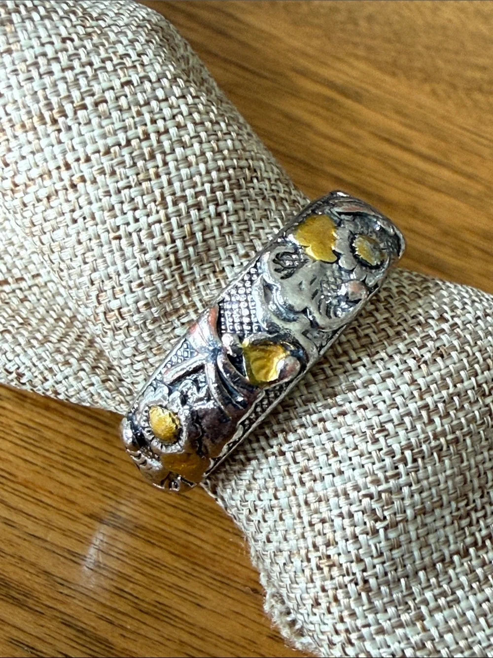 Vintage style 750/925 ring